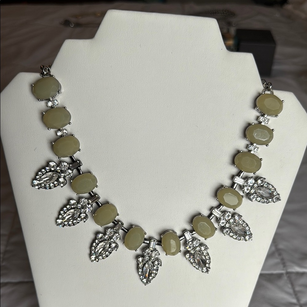 Lia Sophia Astoria  Silver and Cream Necklace